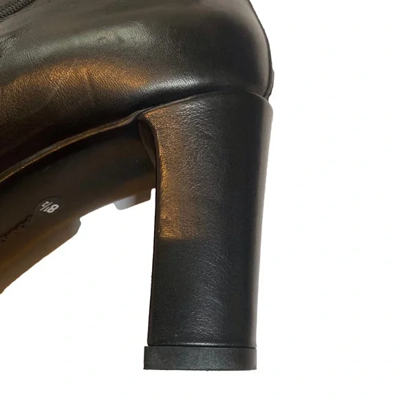 Aquatalia knee high black leather boot - Picture 5 of 12